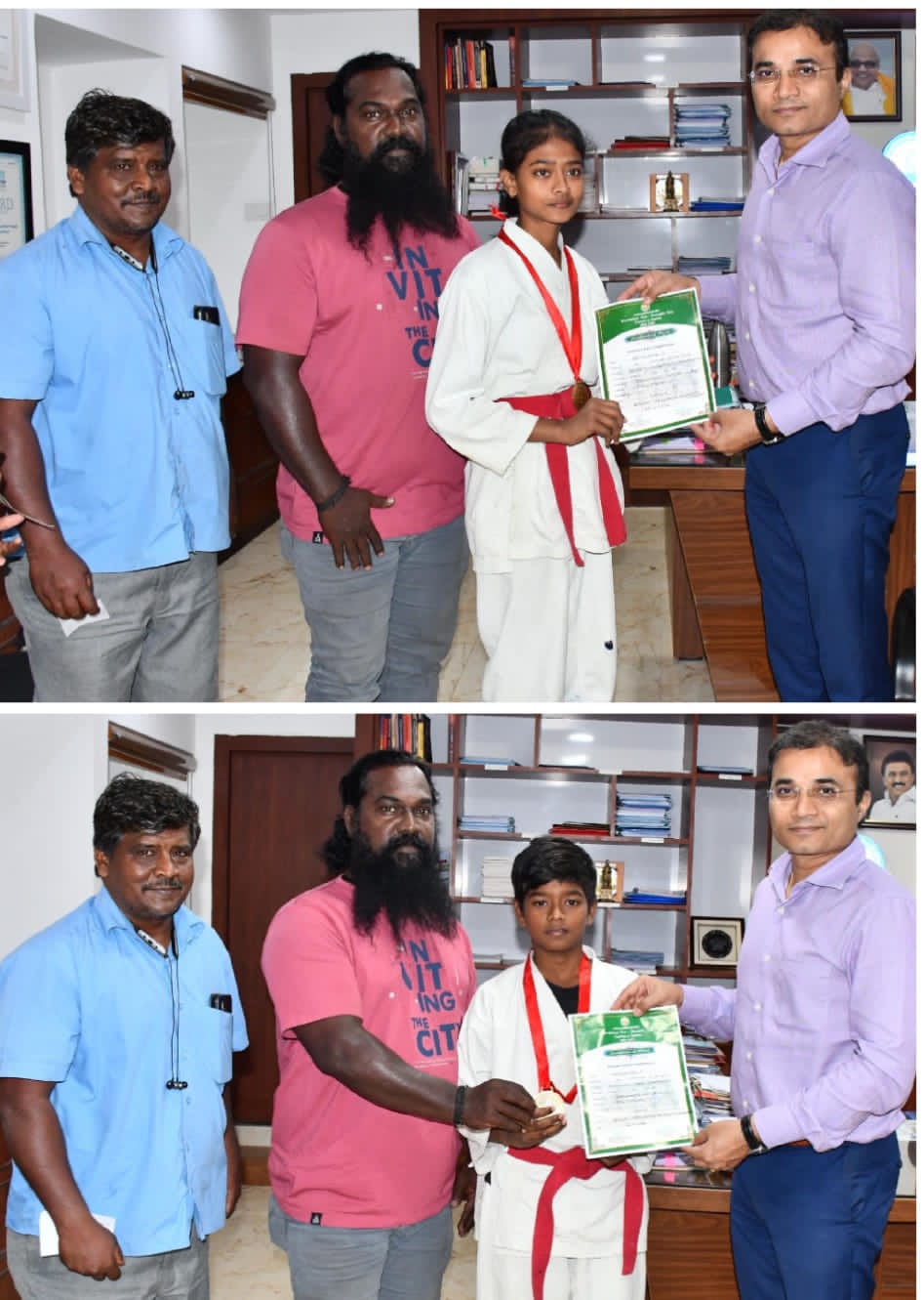 சென்னை குடிநீர் வாரியம் மேலாண்மை இயக்குநர் டாக்டர். டி.ஜி.வினய் IAS, மாணவர்களுக்கு பாராட்டு!