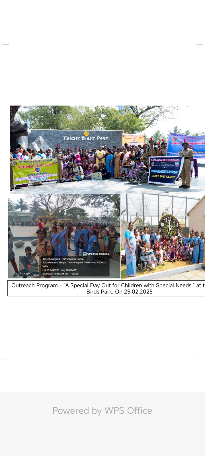 OUTREACH ACTIVITY – TRICHY BIRDS PARK